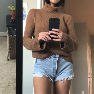 Reformation alpaca turtleneck sweater